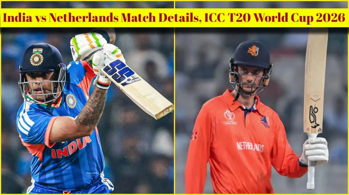 India vs Netherlands T20 World Cup 2026 match at Narendra Modi Stadium Ahmedabad