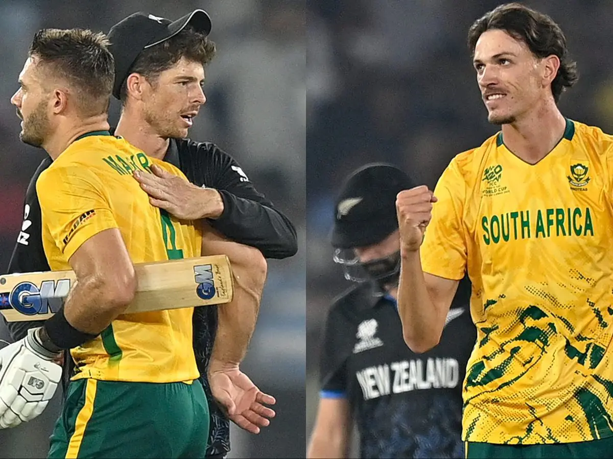 New Zealand vs South Africa मैच में एडेन मार्करम बल्लेबाजी करते हुए, T20 World Cup 2026