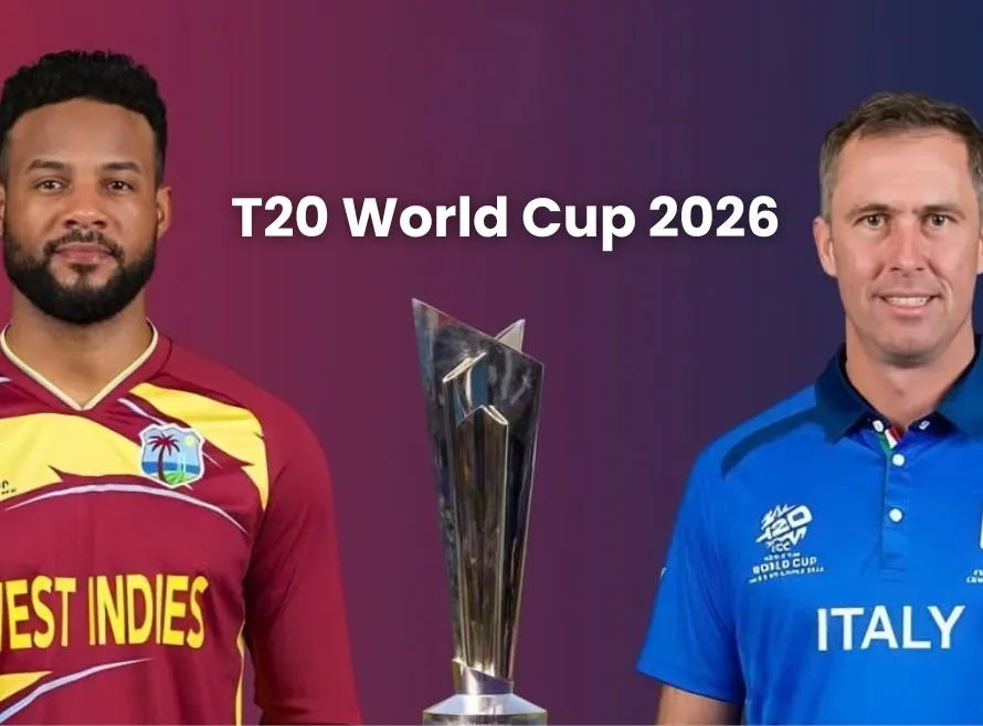 West Indies vs Italy match – ICC Men’s T20 World Cup 2026 scorecard