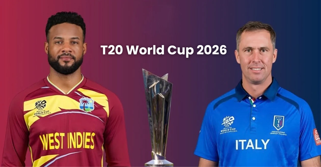 West Indies vs Italy match – ICC Men’s T20 World Cup 2026 scorecard