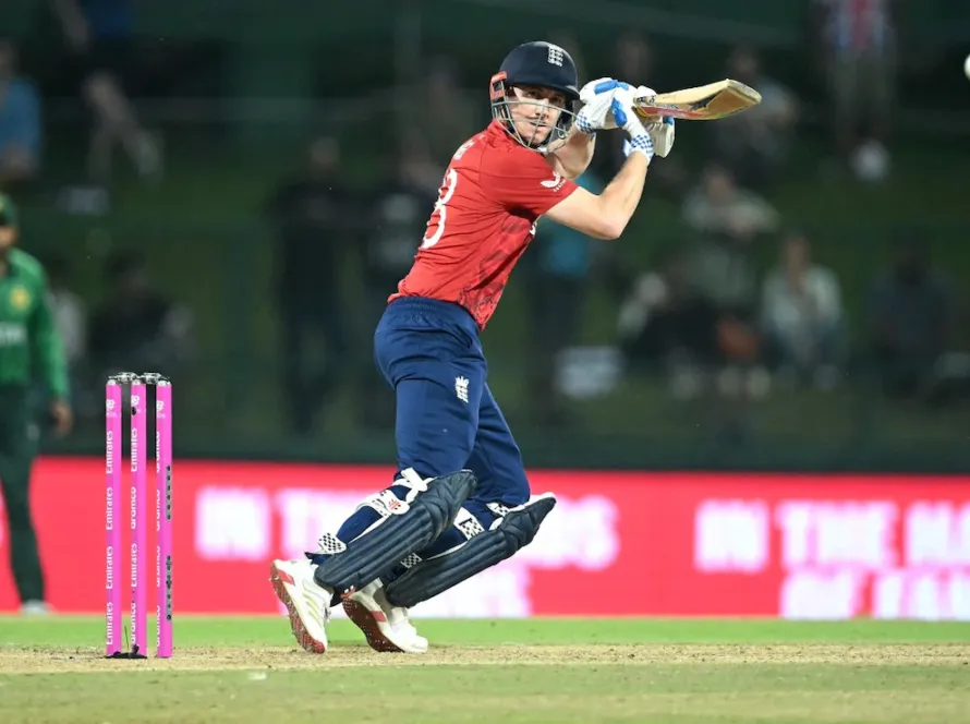 England vs Pakistan Super 8 match 2026 Harry Brook century and England 2 wicket win