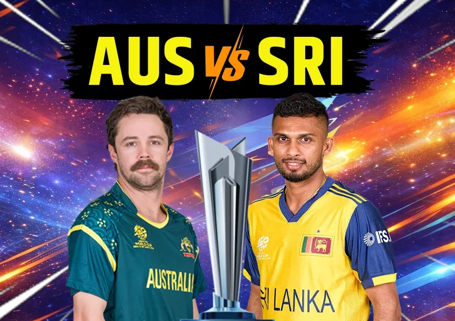 Pathum Nissanka celebrating his century during Australia vs Sri Lanka T20 World Cup 2026 match