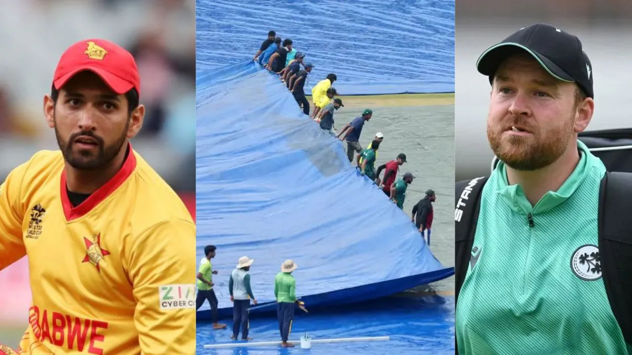 Zimbabwe players celebrating after tied Ireland vs Zimbabwe match in T20 World Cup 2026